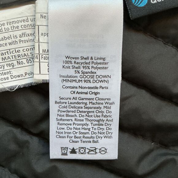 Eddie Bauer First Ascent Womens Down Jacket StormDown 800 Size S Black Pertex - Picture 13 of 16